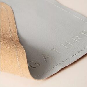 Gathre Maxi Leather Play Mat, 80” x 80”, Pewter